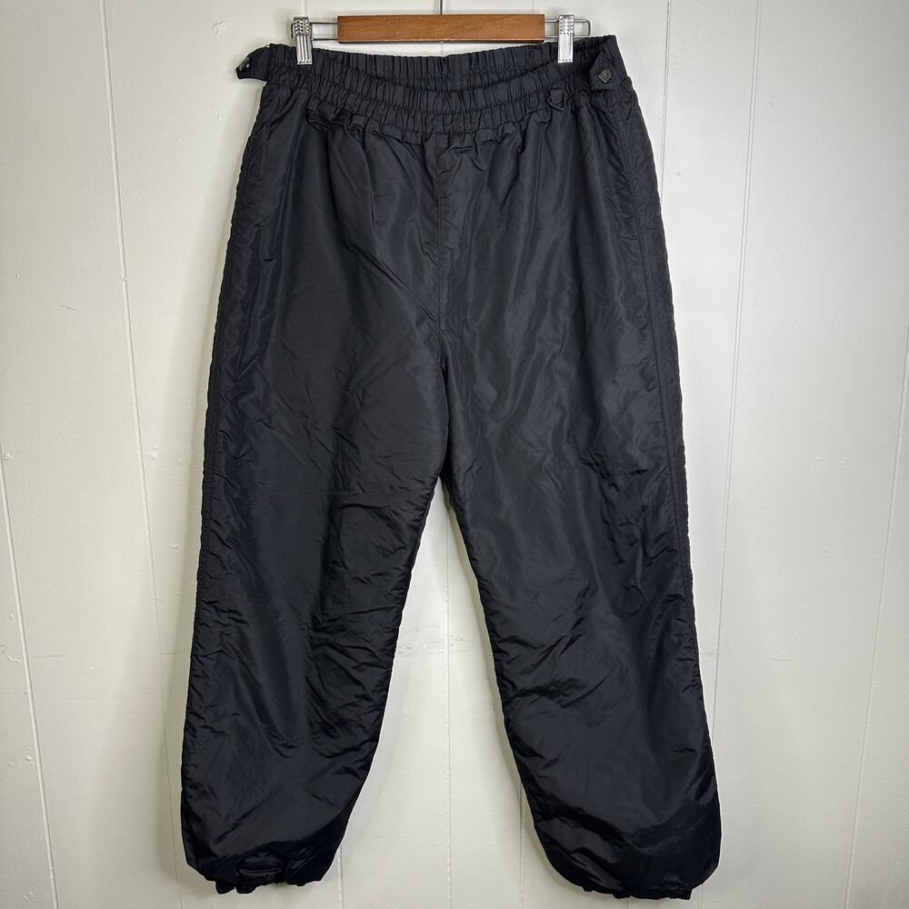 Columbia Womens L Insulated Snow Ski Pants Black Elastic Waist Hiking Gorpcore